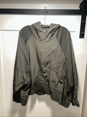 Zara Hooded Utility Jacket in Olive